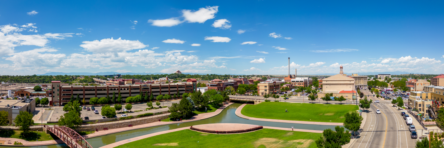 Panoramic picture of Pueblo